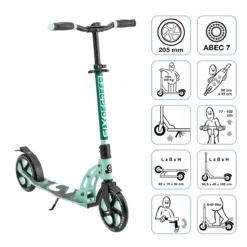Six Degrees Aluminium Scooter 205 mm - Mint