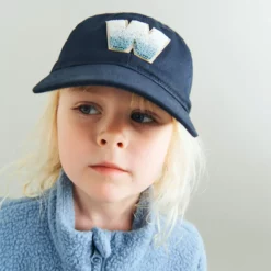 Wheat Fleece Kinderjacke Helge „Faded Denim“