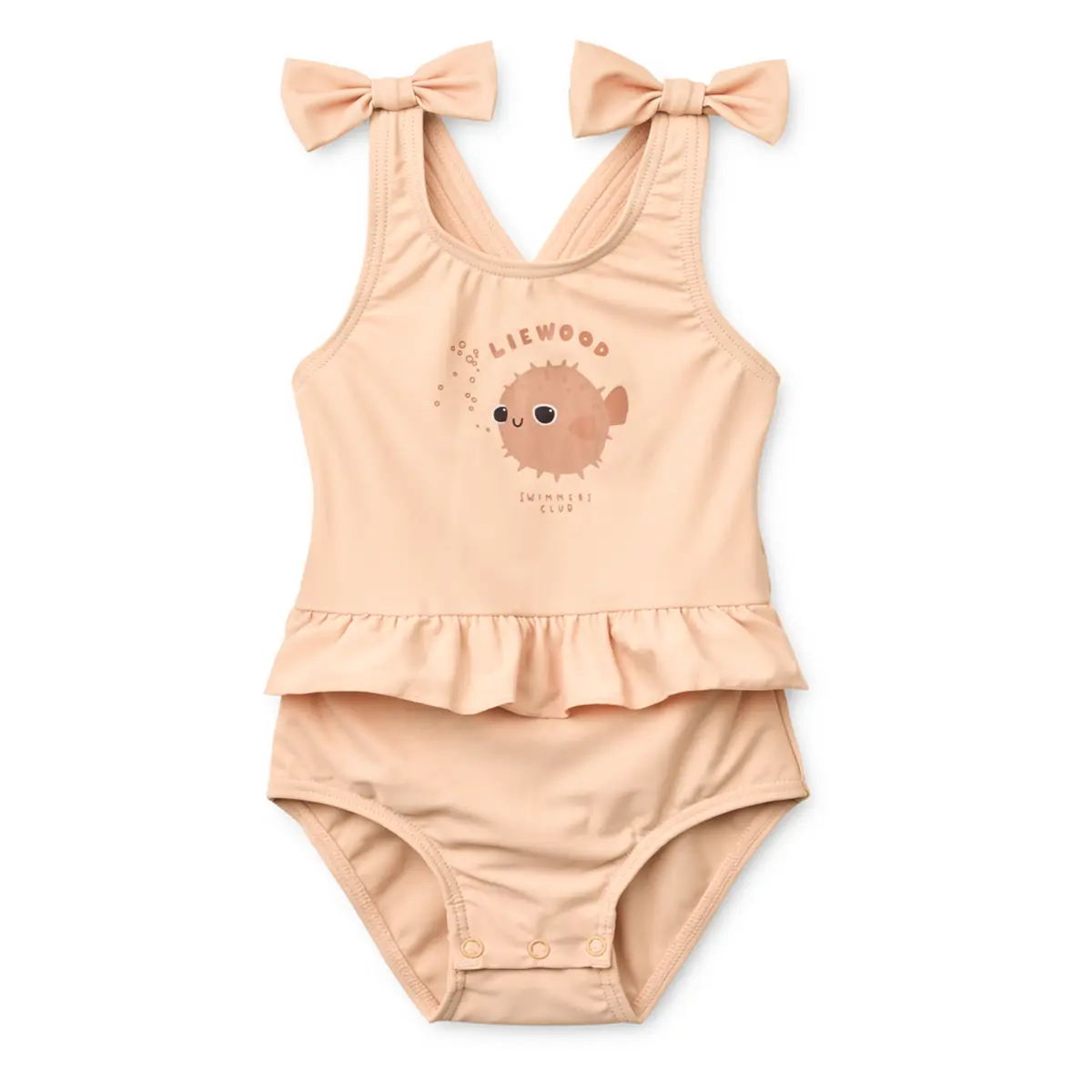Liewood Amina Baby-Badeanzug mit Schleife „Apple blossom“, UV 40+