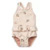 Liewood Amina Baby-Badeanzug „Peach : Sea shell“, UV 40+