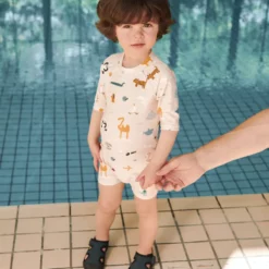 Liewood Baby Schwimm-Jumpsuit Thor „Around the world / Sandy“