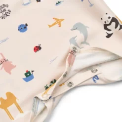 Liewood Baby Schwimm-Jumpsuit Thor „Around the world / Sandy“