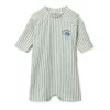 Liewood Baby Schwimm-Jumpsuit Thor „Peppermint / Sandy“, Seersucker, UV 40+