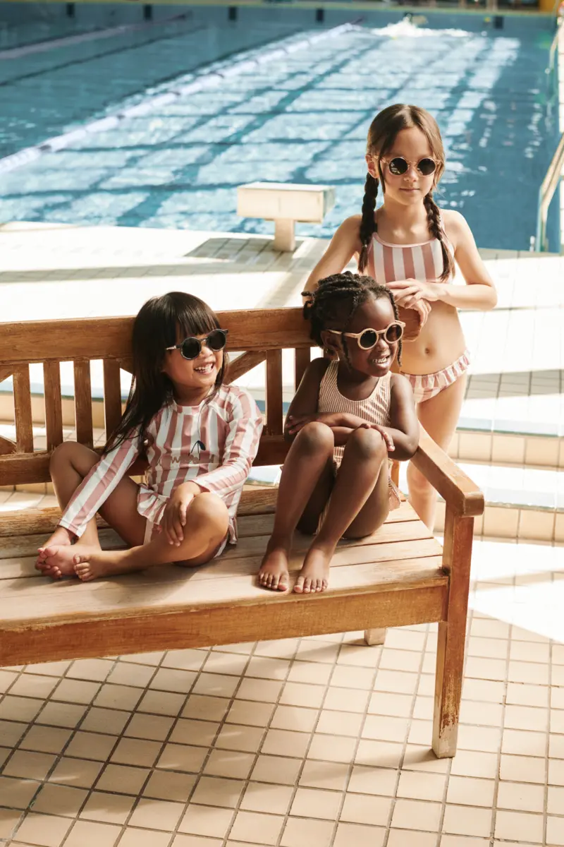 Liewood Badeset Dagny „Coral blush / Creme de la creme stripe“