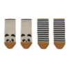 Liewood Baumwollsocken-Set Silas „Panda / Stripe ecrue“, 2er-Pack