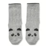 Liewood Baumwollsocken-Set Silas „Panda grey melange“