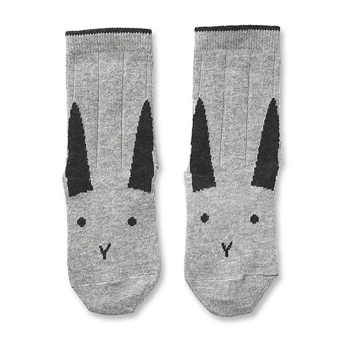 Liewood Baumwollsocken-Set Silas „Rabbit grey melange“, 2er-Pack