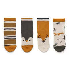 Liewood Baumwollsocken Silas „Arctic mix“, 4er-Pack