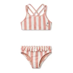 Liewood Belle Bikini „Coral blush : Creme de la creme stripe“