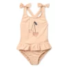 Liewood Kinder-Badeanzug Amara mit Schleife „Apple blossom“