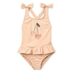 Liewood Kinder-Badeanzug Amara mit Schleife „Apple blossom“