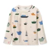 Liewood Noah Langarm-Schwimm-T-Shirt „Sailing / Sandy“, UV 40+