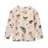 Liewood Noah Langarm-Schwimm-T-Shirt „Sea creature : Sandy“, UV 40+