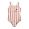 Liewood Suna Kinder-Badeanzug „Coral blush / creme de la creme stripe“ UV40+