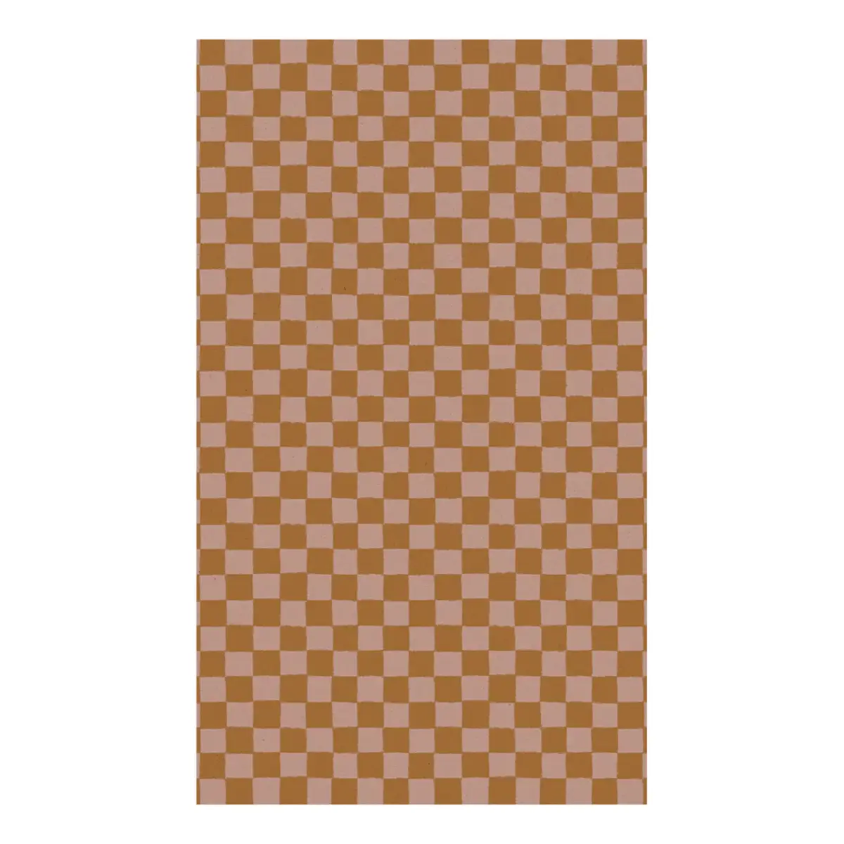Maileg Geschenkpapier „Kariert Rose / Ocker“, 10m x 55cm