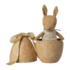 Maileg Osterei mit Mikro Kaninchen „Cremegelb“ H11cm