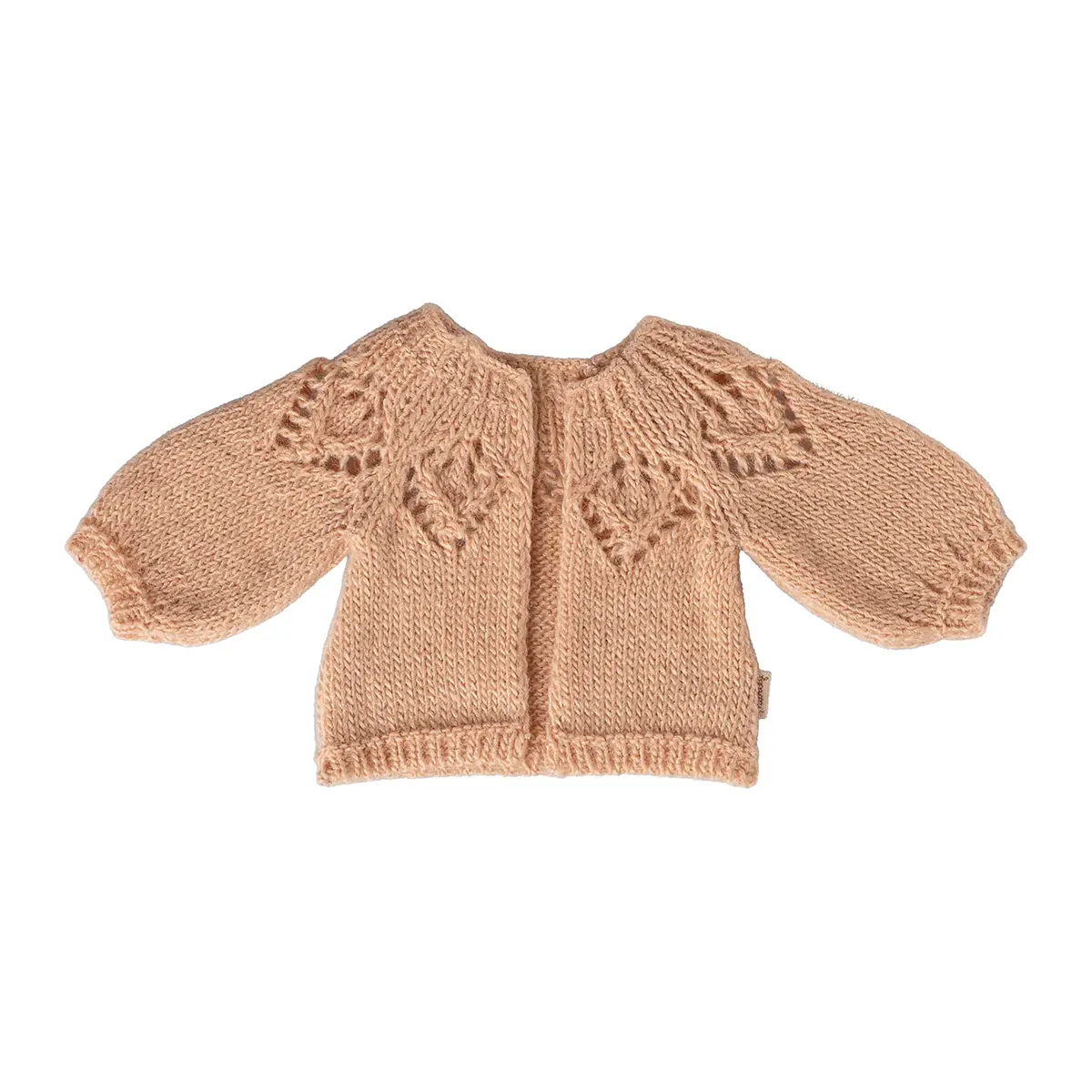 Maileg Puppenkleidungs-Set Strickjacke „Hellrosa“ für Hasen (Größe 3)