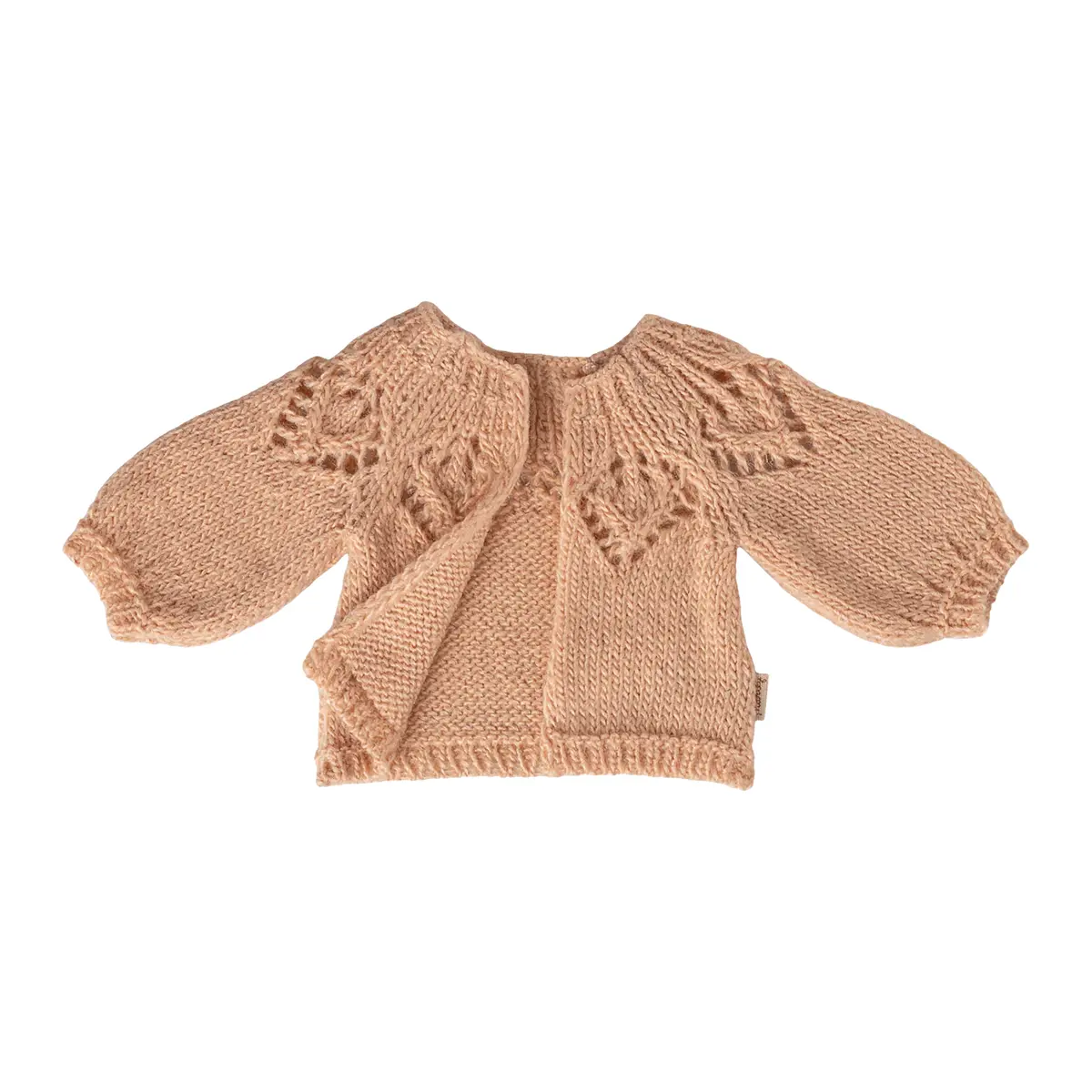 Maileg Puppenkleidungs-Set Strickjacke „Hellrosa“ für Hasen (Größe 3)
