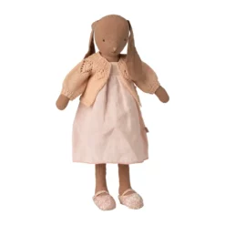 Maileg Puppenkleidungs-Set Strickjacke „Hellrosa“ für Hasen (Größe 3)
