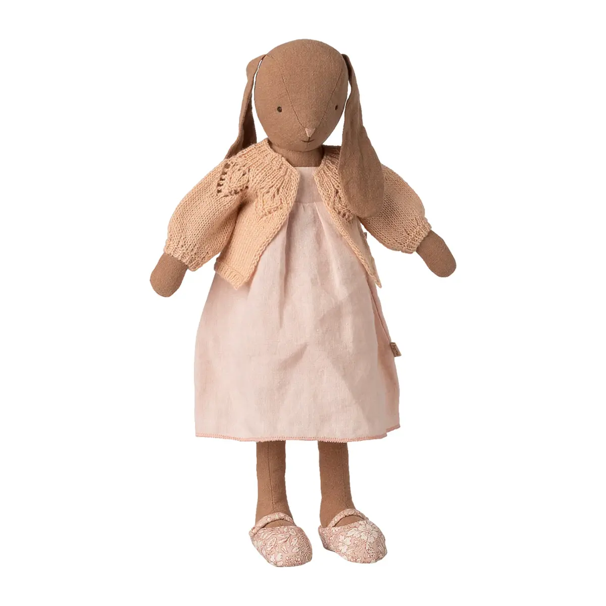 Maileg Puppenkleidungs-Set Strickjacke „Hellrosa“ für Hasen (Größe 3)