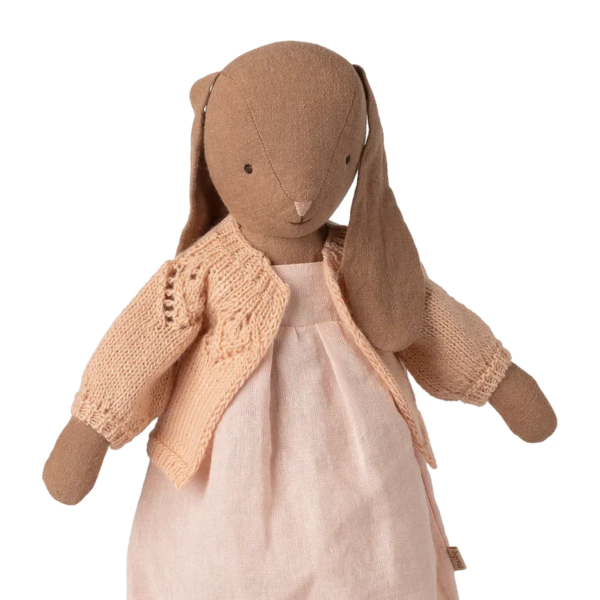 Maileg Puppenkleidungs-Set Strickjacke „Hellrosa“ für Hasen (Größe 3)