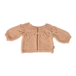 Maileg Puppenkleidungs-Set Strickjacke „Hellrosa“ für Hasen (Größe 4)