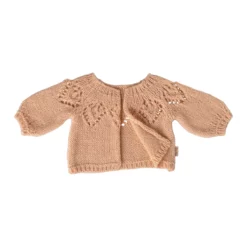 Maileg Puppenkleidungs-Set Strickjacke „Hellrosa“ für Hasen (Größe 4)