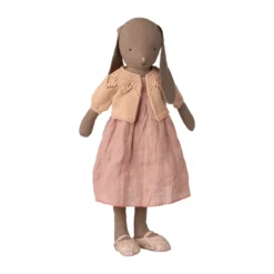 Maileg Puppenkleidungs-Set Strickjacke „Hellrosa“ für Hasen (Größe 4)