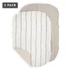 Sebra Musselin Wickelunterlagen 2er-Set „Cream stripe“