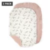 Sebra Musselin Wickelunterlagen 2er-Set „Powder Rose“