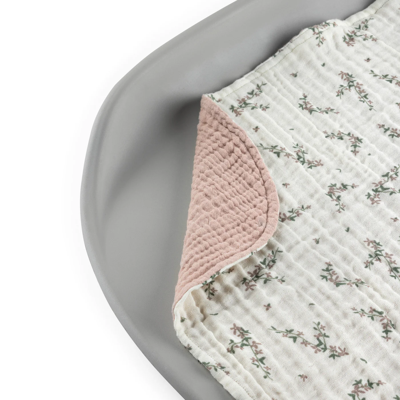 Sebra Musselin Wickelunterlagen 2er-Set „Powder Rose“