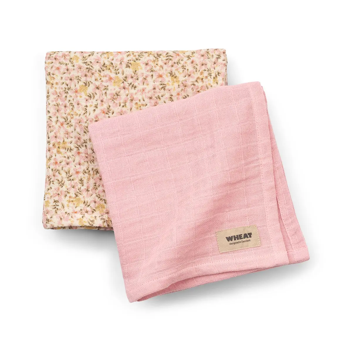 Wheat Musselin Tücher-Set Kaya „Coral Blush“