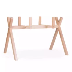 Childhome Gestell für Moseskorb Tipi „Natur“ 2-in-1 Spielbogen aus Holz