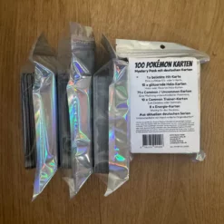 Pokemon Überraschungsset / Mystery Pack mit 100 dt. Karten inkl. EX-/V-Karten und 10 Holos