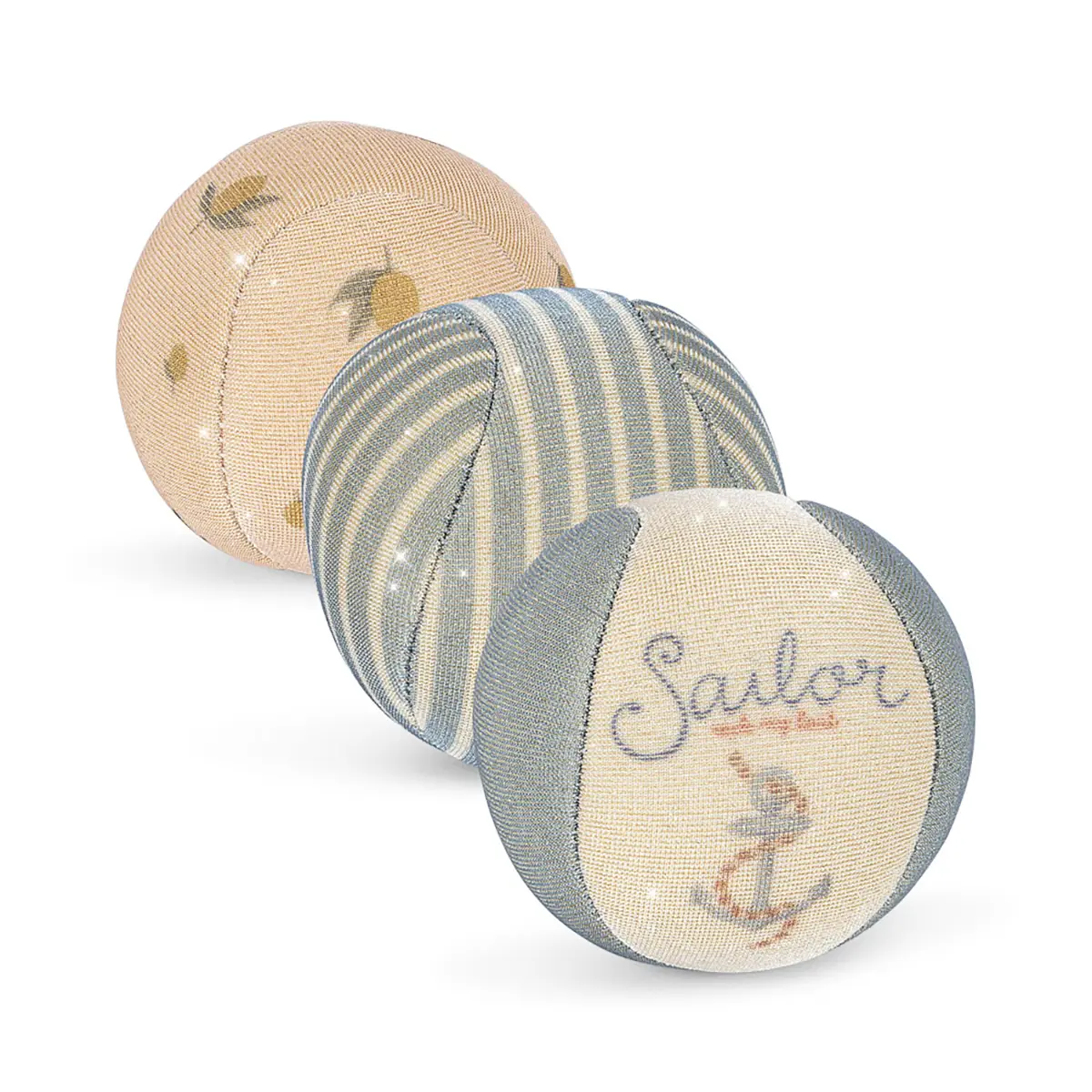 Konges Sløjd Bälle-Set „Lemon“ aus Neopren ø7cm
