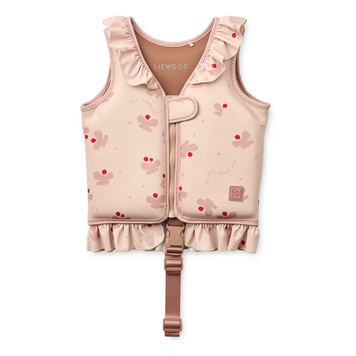 Liewood Dove Kinder-Schwimmweste mit Rüschen „Butterfly / Apple blossom“