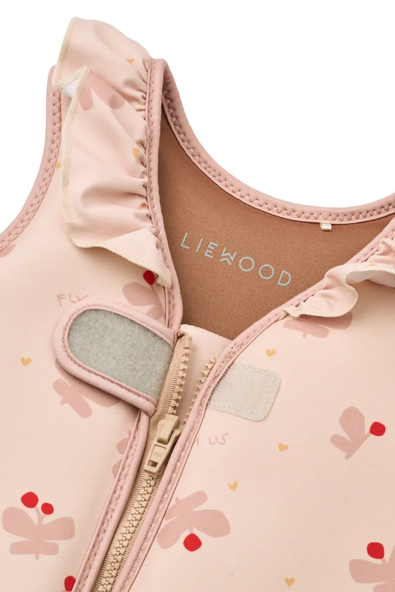Liewood Dove Kinder-Schwimmweste mit Rüschen „Butterfly / Apple blossom“
