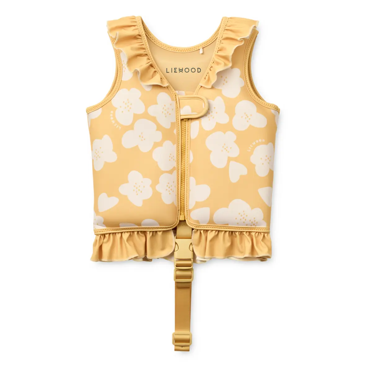 Liewood Dove Kinder-Schwimmweste mit Rüschen „Flower / Lemon yellow“