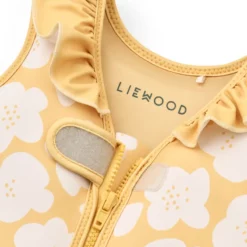 Liewood Dove Kinder-Schwimmweste mit Rüschen „Flower / Lemon yellow“