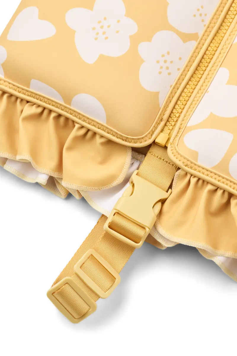 Liewood Dove Kinder-Schwimmweste mit Rüschen „Flower / Lemon yellow“