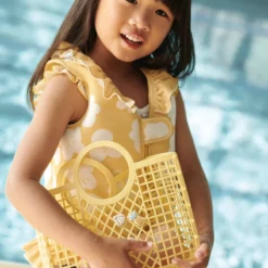 Liewood Dove Kinder-Schwimmweste mit Rüschen „Flower / Lemon yellow“