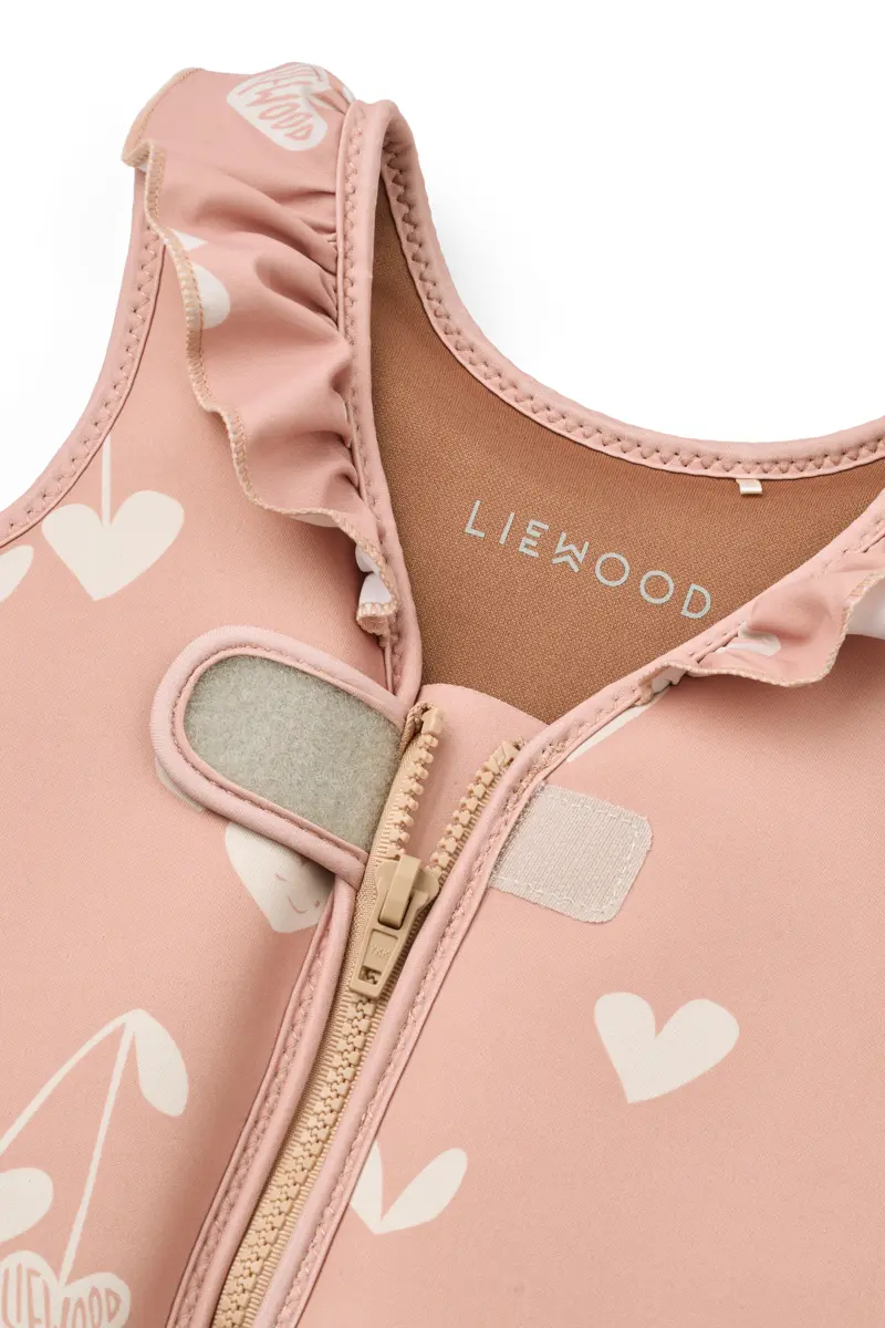 Liewood Dove Kinder-Schwimmweste mit Rüschen „Sweethearts / Pale tuscany“