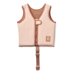 Liewood Dove Kinder-Schwimmweste „Pale tuscany / Creme de la creme“ aus gestreiftem Seersucker