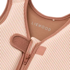 Liewood Dove Kinder-Schwimmweste „Pale tuscany / Creme de la creme“ aus gestreiftem Seersucker