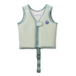 Liewood Dove Kinder-Schwimmweste „Peppermint / Sandy“ aus Seersucker