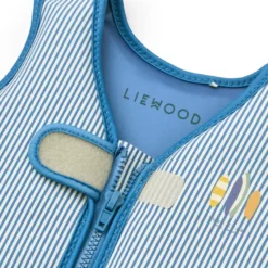 Liewood Dove Kinder-Schwimmweste „Riverside / Creme de la creme“ aus gestreiftem Seersucker