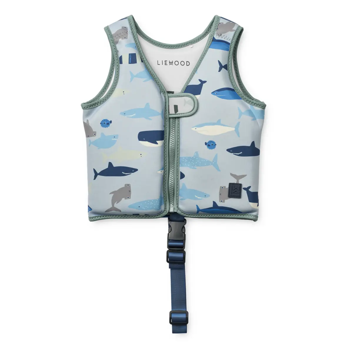 Liewood Dove Kinder-Schwimmweste „Shark / Dove blue“