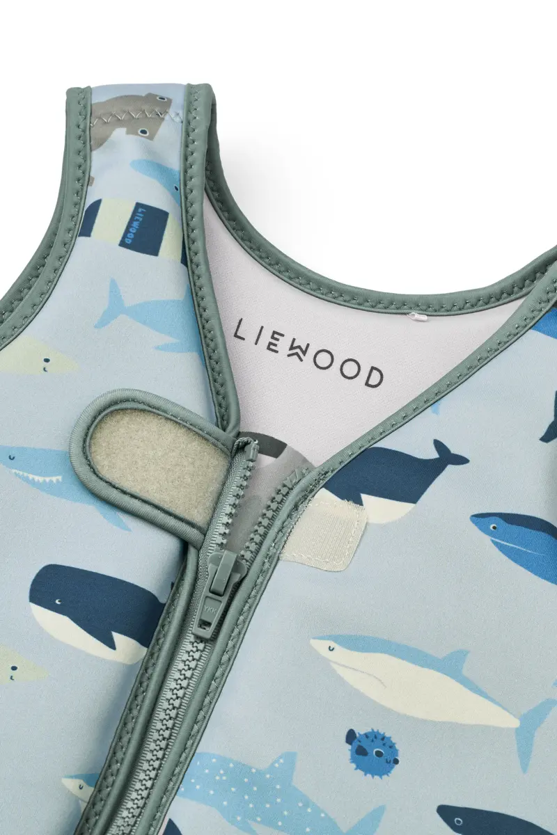 Liewood Dove Kinder-Schwimmweste „Shark / Dove blue“