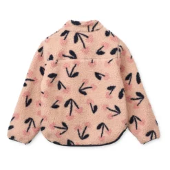 Liewood Nolan Sherpa Jacke für Kinder „Mega Cherry heart : Rosey“ 1