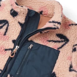 Liewood Nolan Sherpa Jacke für Kinder „Mega Cherry heart : Rosey“ 1